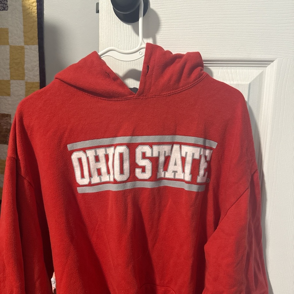 Ohio State Red Hoodie Sweatshirt
